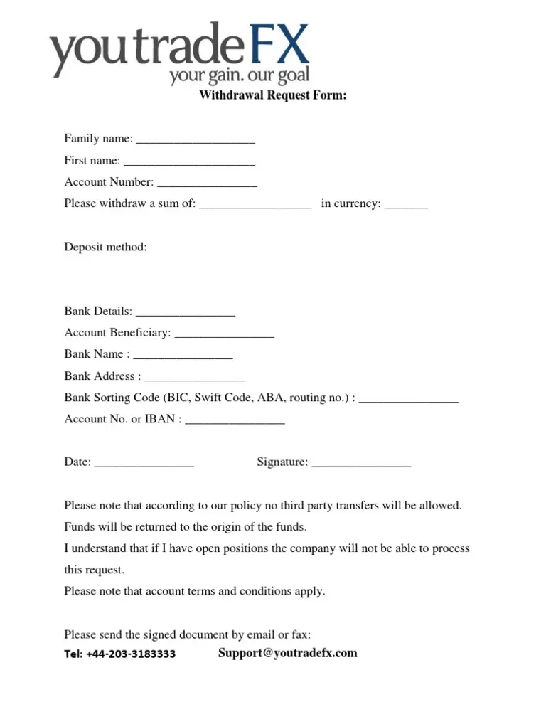 Submitting bKash withdrawal form with registered personal mobile wallet number