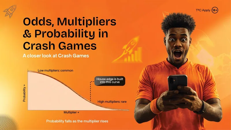 Real-time crash game multiplier rising graph and auto cash-out triggers