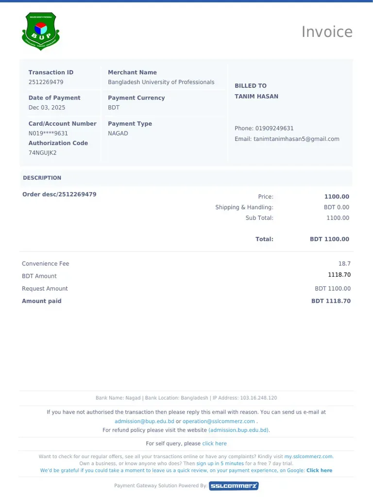 Submitting Nagad 8-character TrxID into deposit portal for instant balance credit