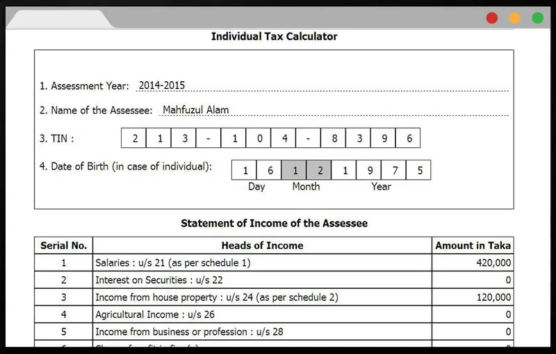 National Board of Revenue (NBR) financial reporting guidelines for unearned income