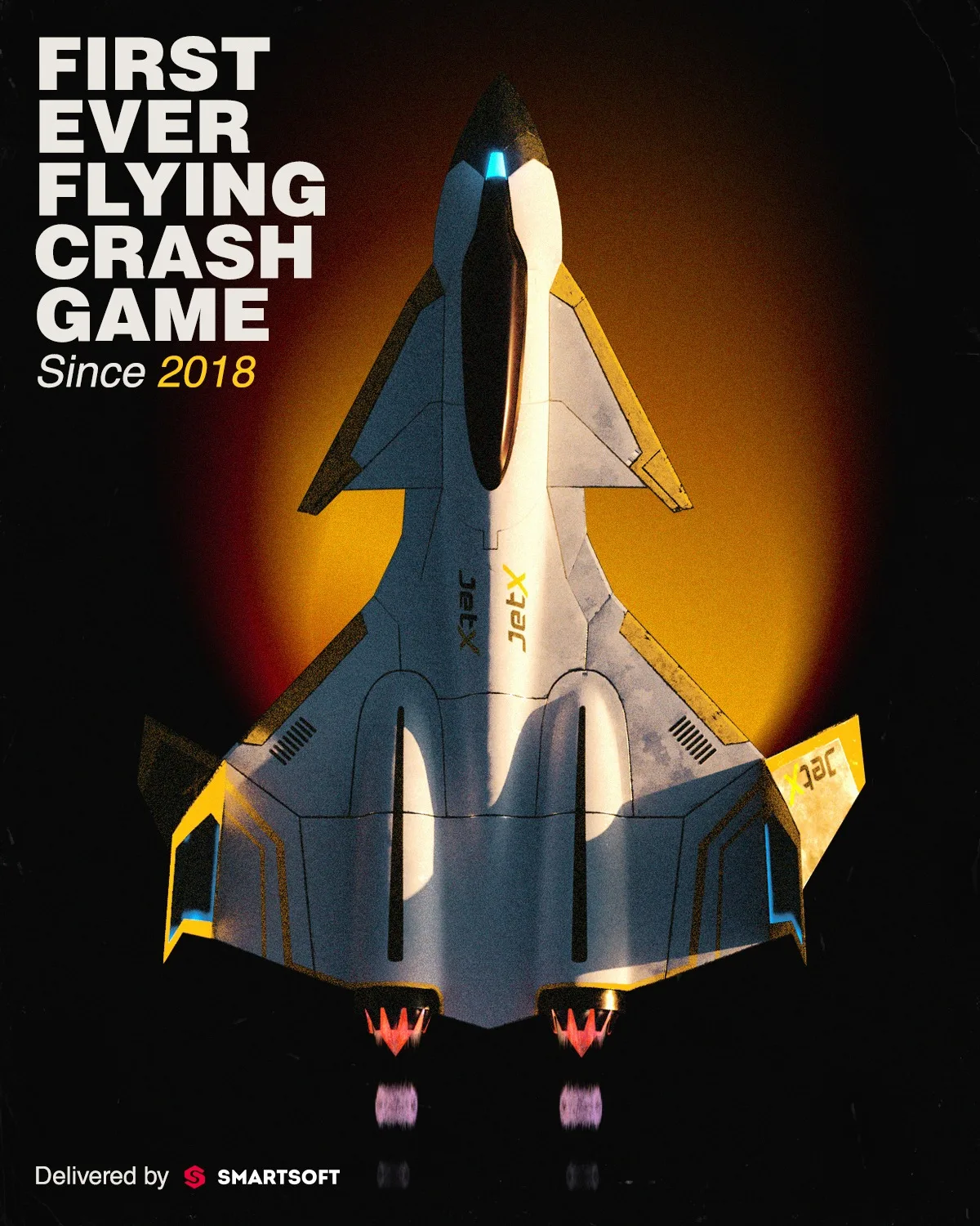 SmartSoft Gaming JetX rocket takeoff and auto-collect multipliers