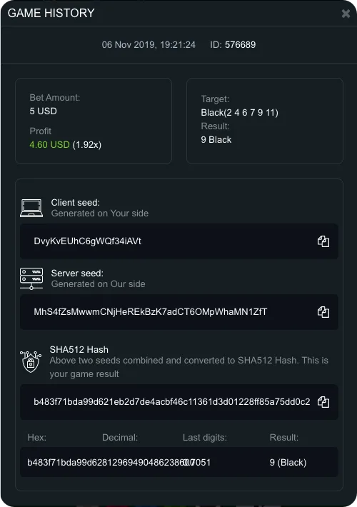 Spribe client and server seed cryptographic handshake ensuring tamper-proof outcomes