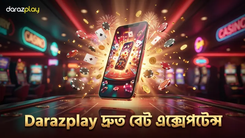 Darazplay দ্রুত বেট এক্সেপ্টেন্স নিশ্চিত করে।