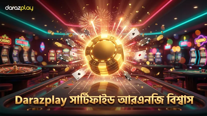 Darazplay এর আন্তর্জাতিক সার্টিফাইড আরএনজি দ্বারা নিশ্চিত সৎ জয়ের হার