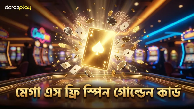 মেগা এস ফ্রি স্পিন পেতে গোল্ডেন কার্ড এলিমিনেট জরুরি।